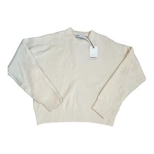 Bershka  Cream XL Crewneck Sweater  New with Tags